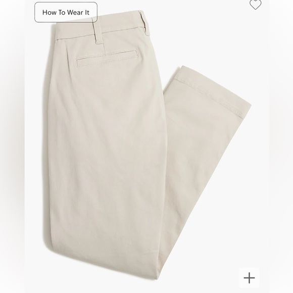 J crew stone High-rise girlfriend chino pant - Picture 4 of 6
